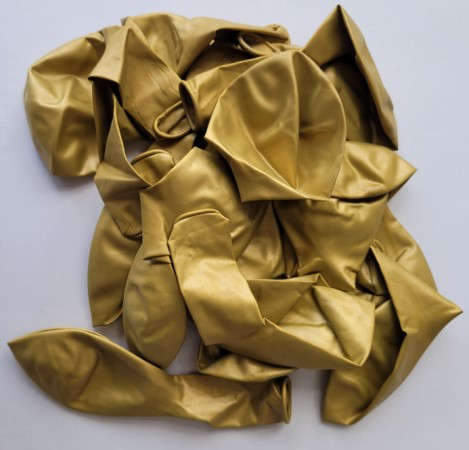 Set 20 baloane latex chrome auriu oglinda 30 cm [4]