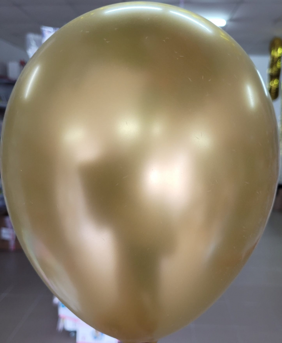 Set 20 baloane latex chrome auriu oglinda 30 cm [2]