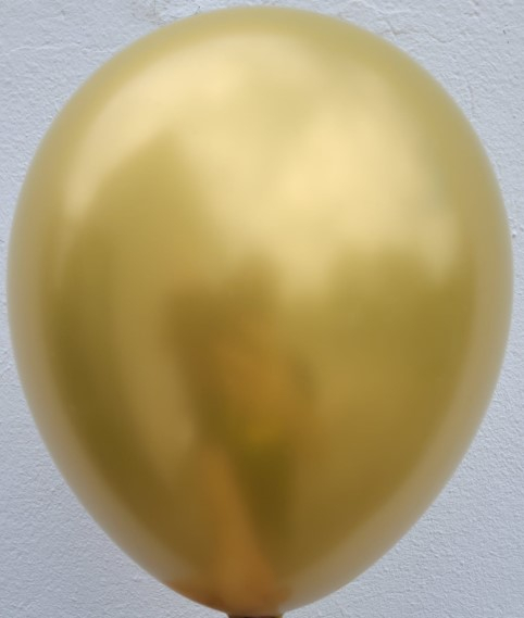 Set 20 baloane latex chrome auriu oglinda 30 cm [3]