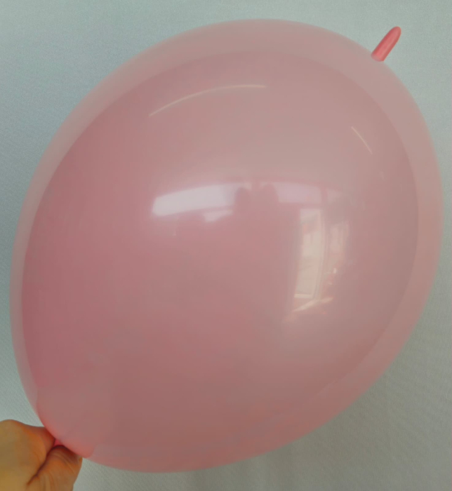 Set 20 baloane latex link o loon roz deschis 28 cm [3]