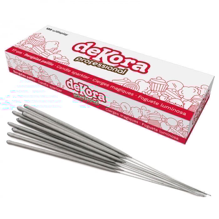 Set 20 bete scantei / artificii de mana gri 16 cm [3]