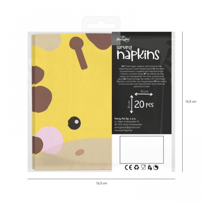 Set 20 servetele animalute 33 x 33 cm [7]