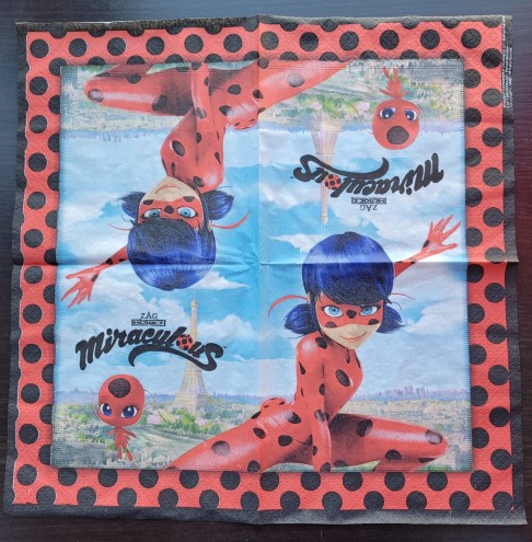 Set 20 servetele Buburuza / Miraculous 33 cm [3]