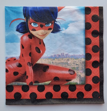 Set 20 servetele Buburuza / Miraculous 33 cm [2]