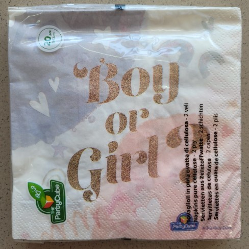 Set 20 servetele hartie Boy or Girl 33 x 33 cm [4]