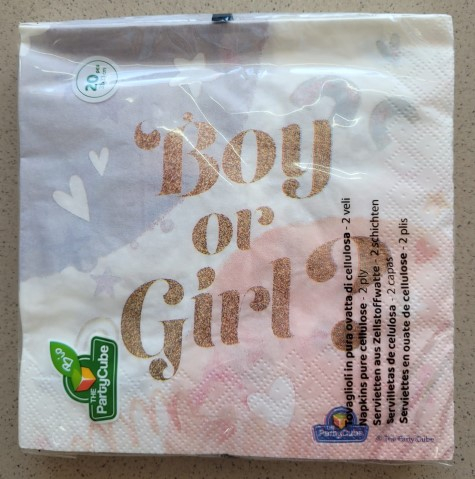 Set 20 servetele hartie Boy or Girl 33 x 33 cm [3]