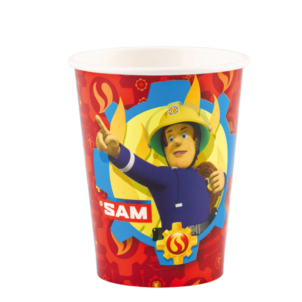 Set 8 Pahare Pompierul Sam Fireman Sam 266 ml 0013051743321