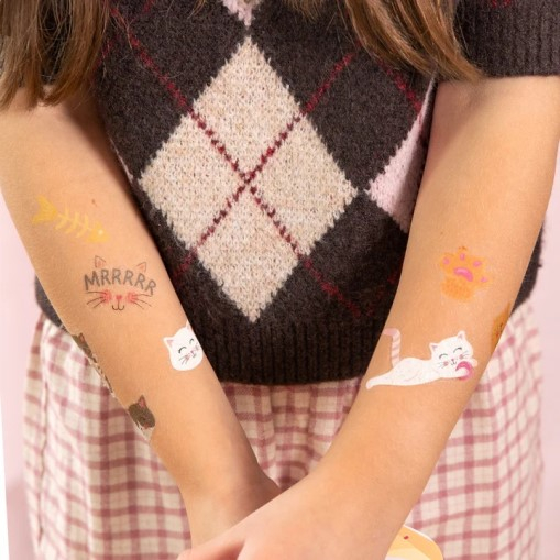 Set 23 tatuaje lavabile cu pisici [3]