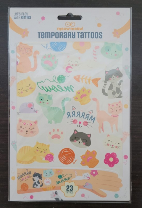 Set 23 tatuaje lavabile cu pisici [6]
