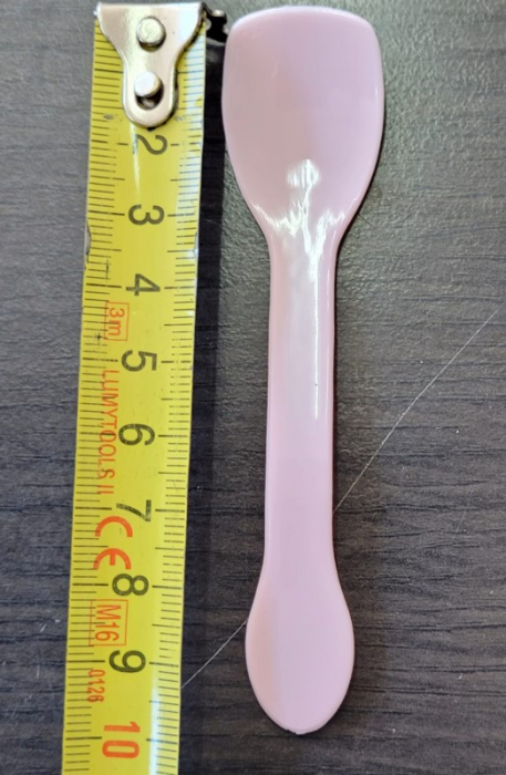 Set 24 lingurite tort roz 10 cm [4]