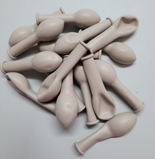 Set 25 baloane latex alabaster / warm white 13 cm [4]