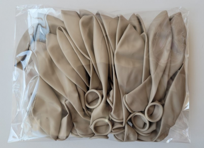 Set 25 baloane latex alb nisip 30 cm [6]
