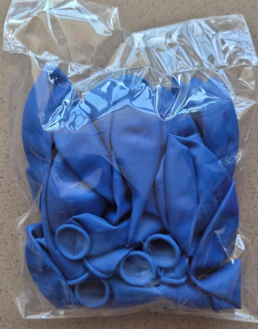 Set 25 baloane latex albastru 27 cm [7]
