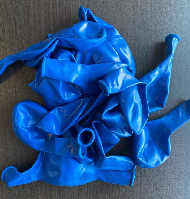 Set 25 Baloane latex albastru 30cm [4]