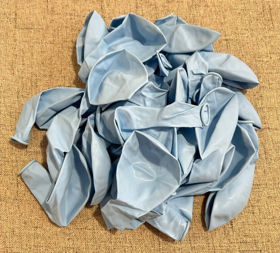 Set 25 baloane latex albastru baby 30 cm [4]