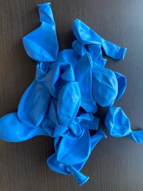 Set 25 baloane latex albastru deschis 30cm [4]