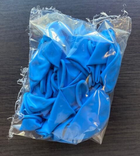 Set 25 baloane latex albastru deschis 30cm [5]