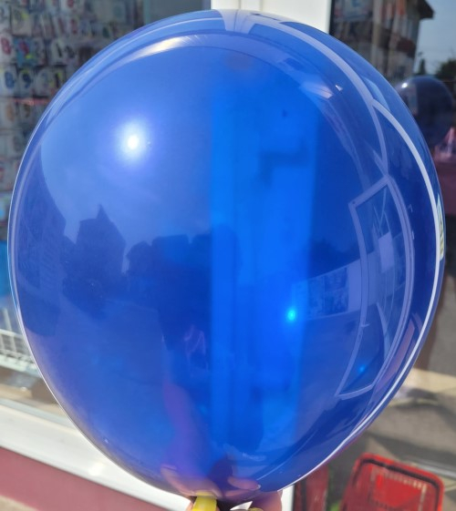 Set 25 baloane latex albastru inchis / midnight blue clear 30 cm [3]