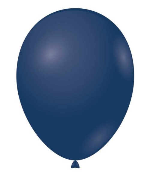 Set 25 baloane latex albastru inchis / midnight blue clear 30 cm [6]