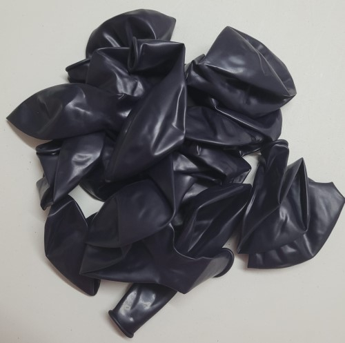 Set 25 baloane latex albastru inchis / midnight blue clear 30 cm [4]
