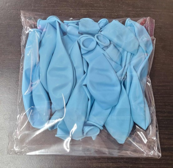 Set 25 baloane latex albastru macaron premium 30 cm [5]