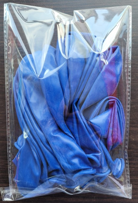 Set 25 baloane latex albastru regal 30 cm [6]