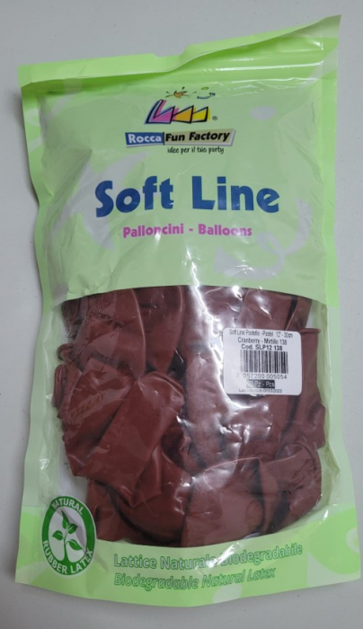 Set 25 baloane latex cranberry / merisor clear 30 cm [5]