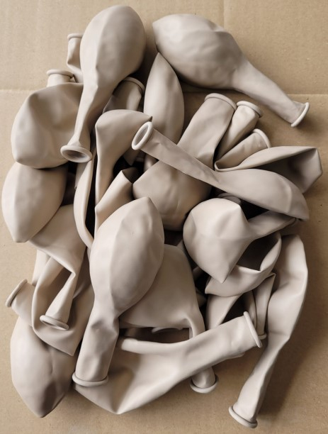 Set 25 baloane latex alabaster / warm white 30 cm [4]