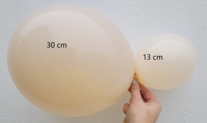 Set 25 baloane latex alabaster / warm white 30 cm [7]