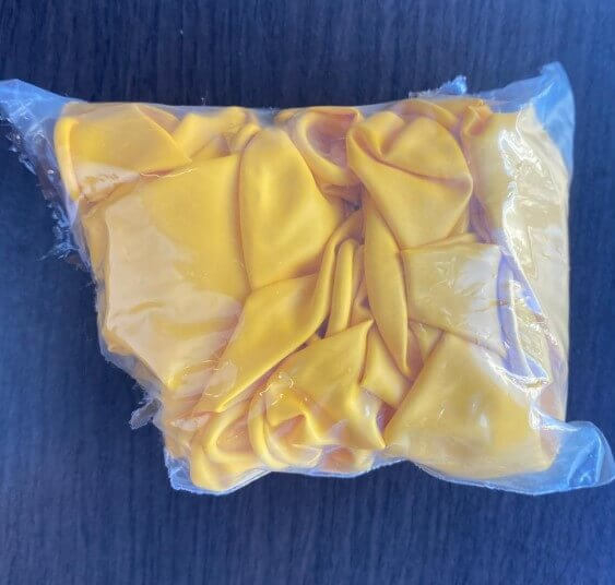 Set 25 balone latex galben 30cm [6]