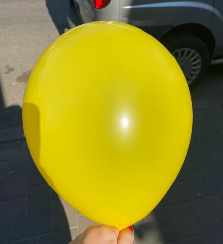 Set 25 balone latex galben 30cm [2]