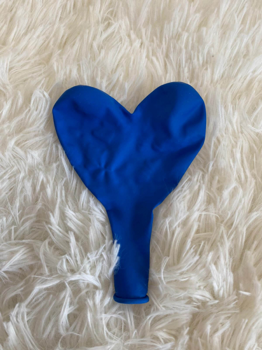 Set 25 baloane latex inima albastra 28 cm [3]