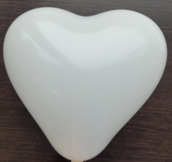 Set 25 baloane latex inimi albe 12 cm [2]