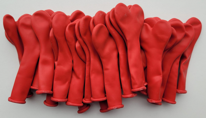 Set 25 baloane latex inimi rosii 12 cm [3]