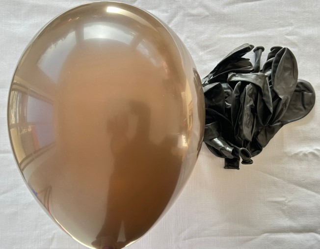 Set 25 baloane latex maro inchis 30 cm [3]