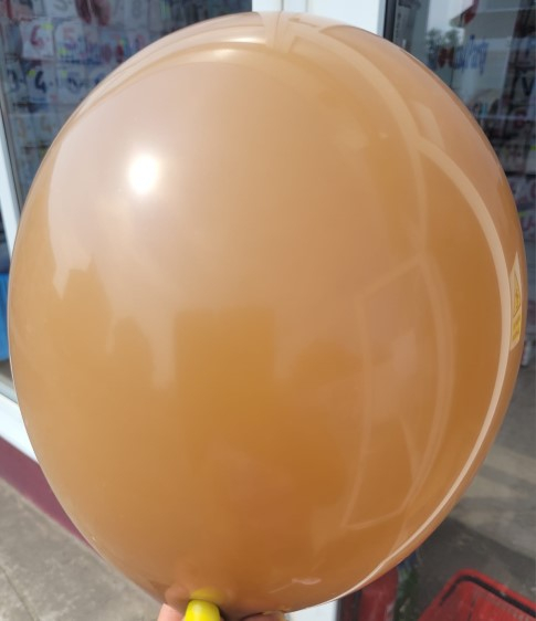 Set 25 baloane latex maro moka 30 cm [3]