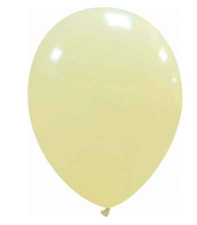Set 25 baloane latex metalizat galben deschis 28 cm
