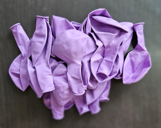 Set 25 baloane latex mov deschis liliac / lila 30 cm [4]