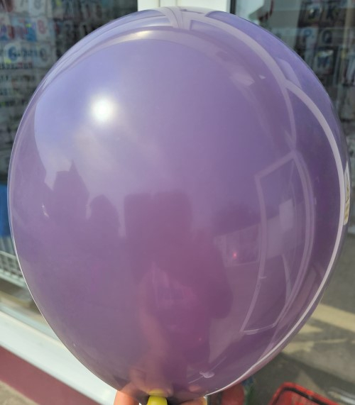 Set 25 baloane latex mov retro / malva 30 cm [2]