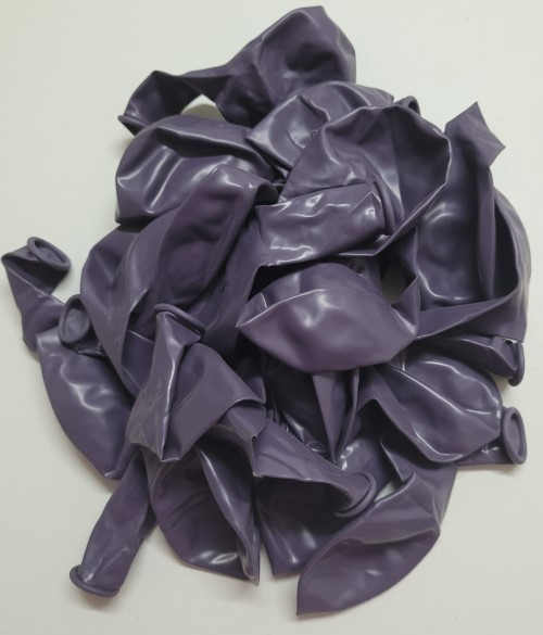 Set 25 baloane latex mov retro / malva 30 cm [4]