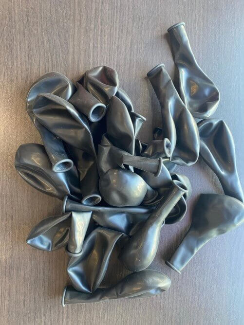 Set 25 baloane latex negru 30cm [4]