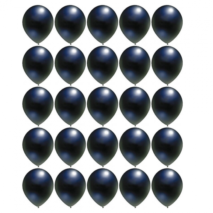 Set 25 baloane latex negru 30cm [6]