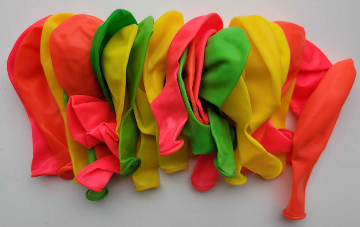 Set 25 baloane latex neon multicolor 26 cm [7]