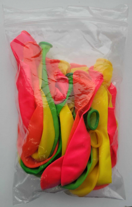 Set 25 baloane latex neon multicolor 26 cm [8]