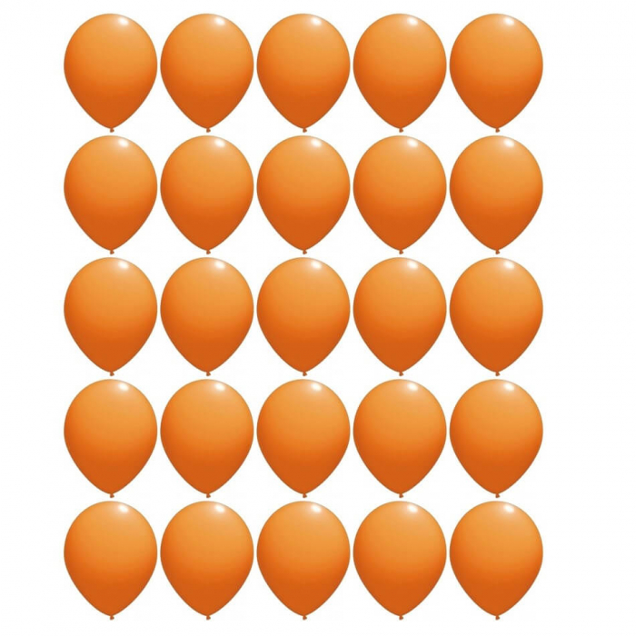 Set 25 baloane latex portocaliu 30cm [5]