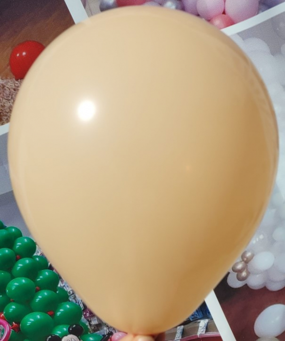 Set 25 baloane latex retro crem 25 cm [3]