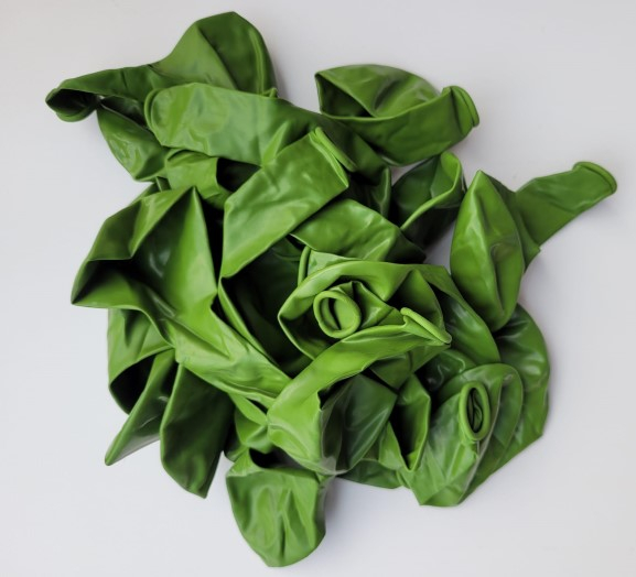 Set 25 baloane latex retro verde deschis 25 cm [3]