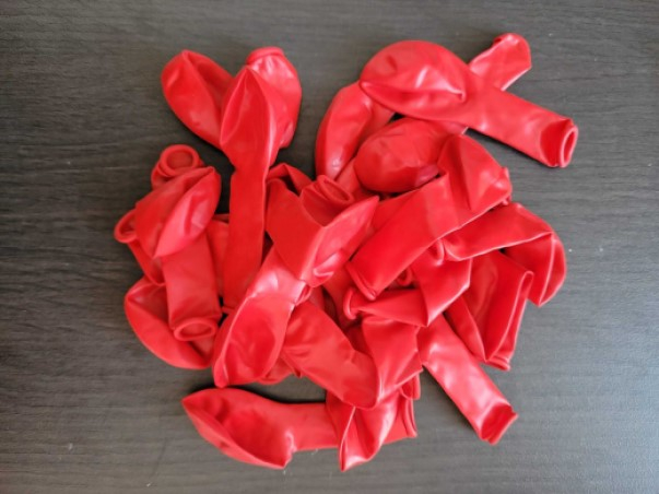 Set 25 baloane latex rosu 13 cm [4]