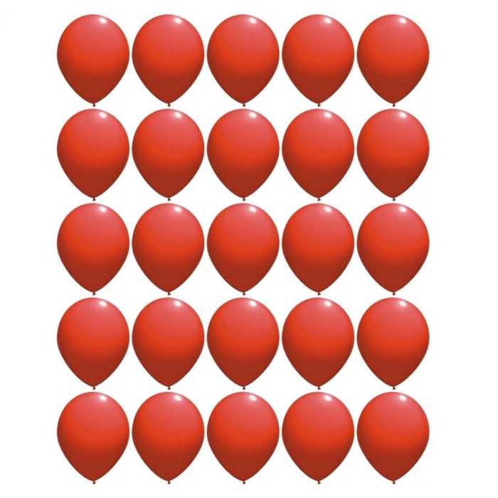 Set 25 baloane latex rosu 30cm [5]