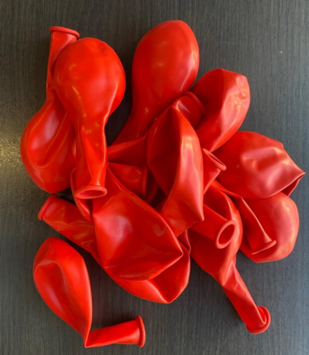 Set 25 baloane latex rosu 30 cm [4]